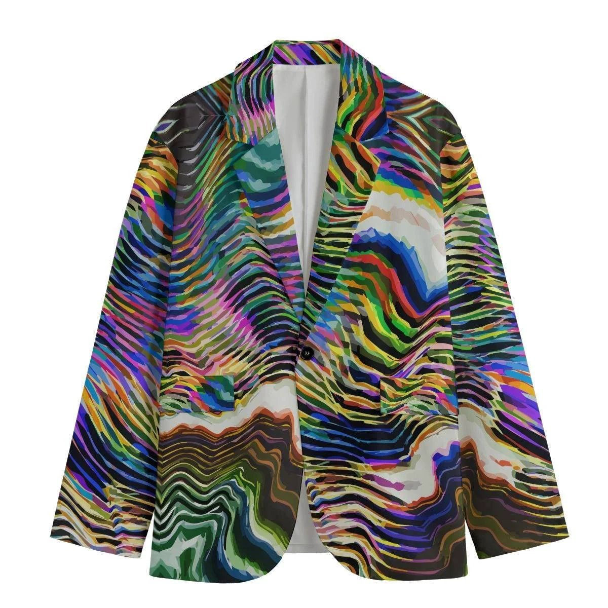Artist Edition Maximalist Blazer - Structured Cotton Workwear Jacket for Creative Directors & Statement Style by Aesthetic Rebellion