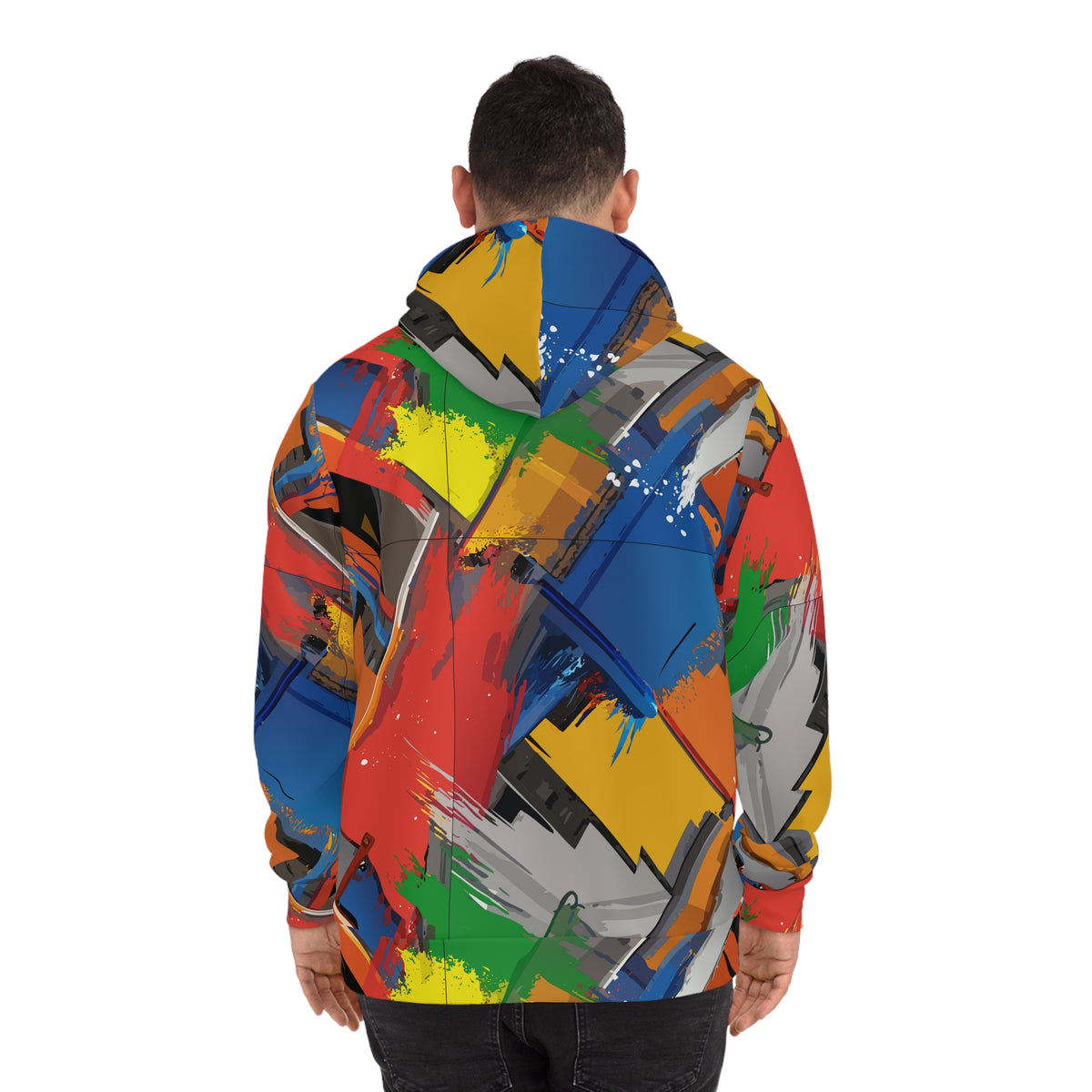 Primary Palette Splash AOP Hoodie – Bold Abstract Art Streetwear | Aesthetic Rebellion