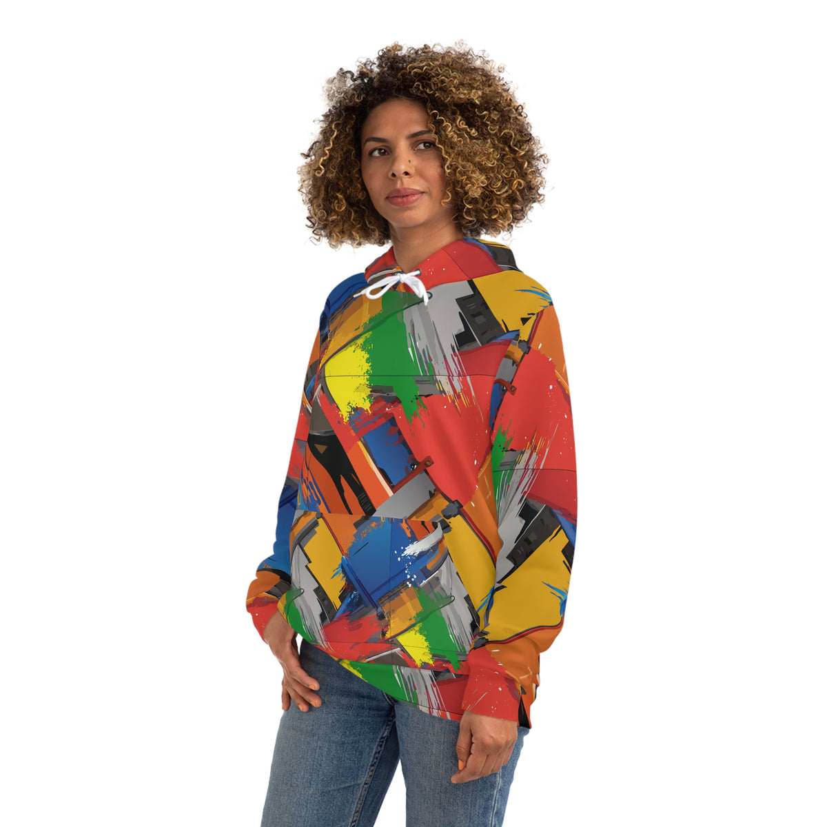 Primary Palette Splash AOP Hoodie – Bold Abstract Art Streetwear | Aesthetic Rebellion