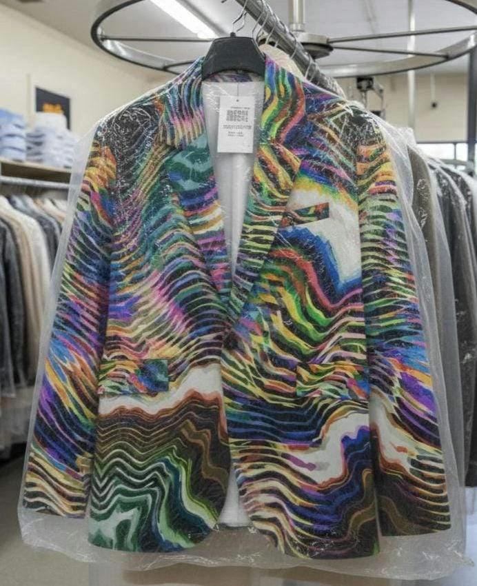 Artist Edition Maximalist Blazer - Structured Cotton Workwear Jacket for Creative Directors & Statement Style by Aesthetic Rebellion