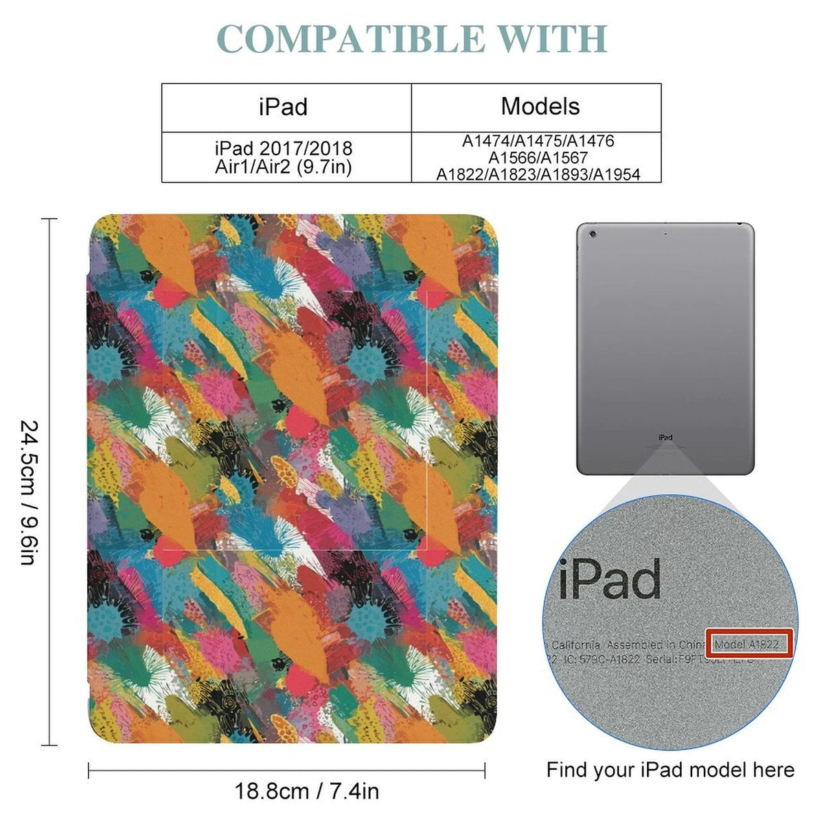 iPad Case with Pencil Holder(One-sided Printing) by SALE_DESIGN-Personal Design