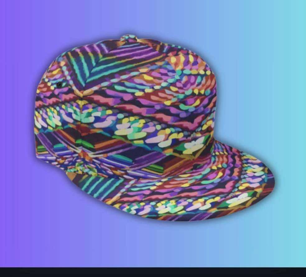 Vegas Gems Big Dreamer Snapback - High-Roller Neon Print Baseball Cap for Bold Entrepreneurs & | Aesthetic Rebellion