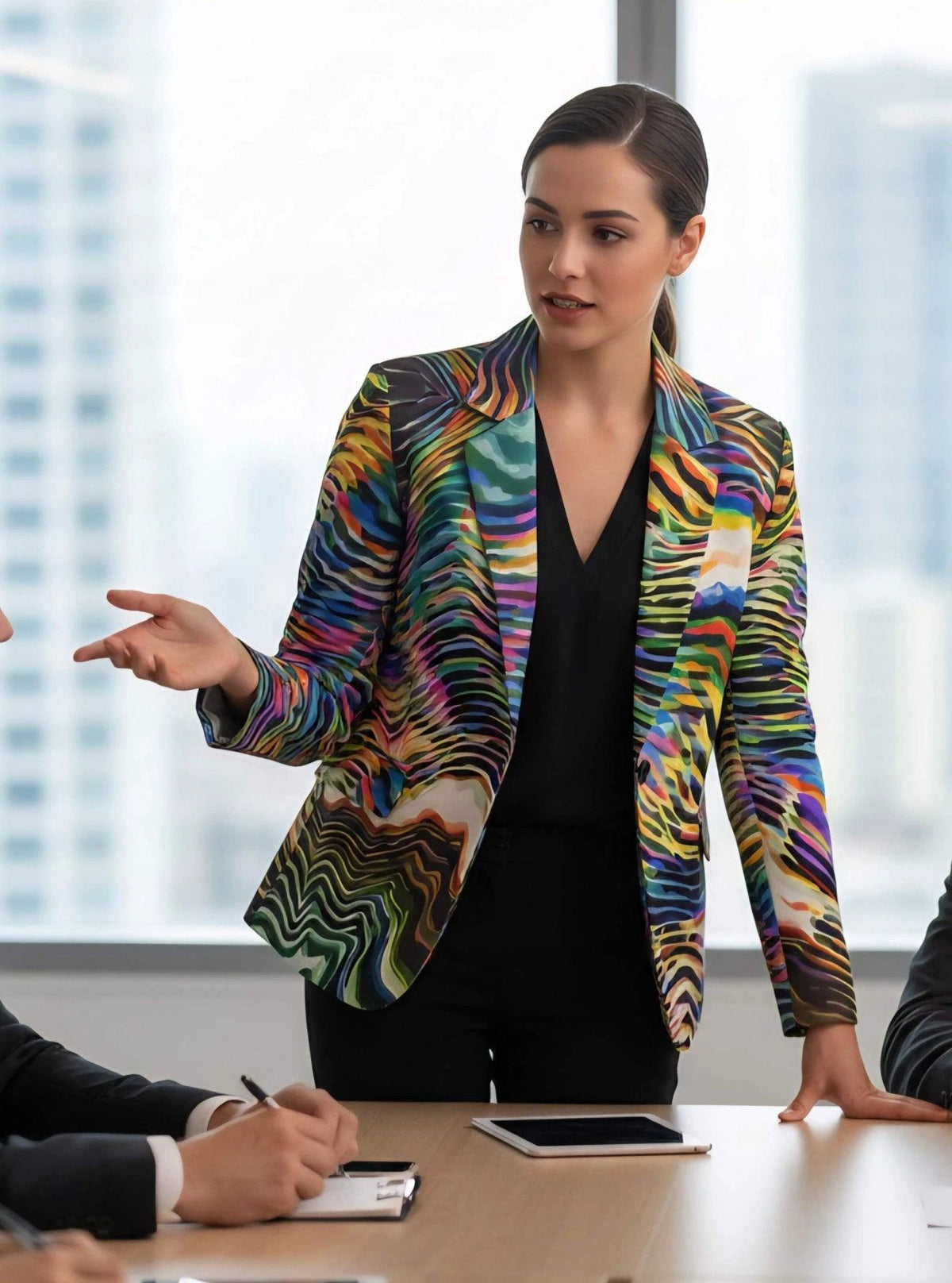 Artist Edition Maximalist Blazer - Structured Cotton Workwear Jacket for Creative Directors & Statement Style by Aesthetic Rebellion