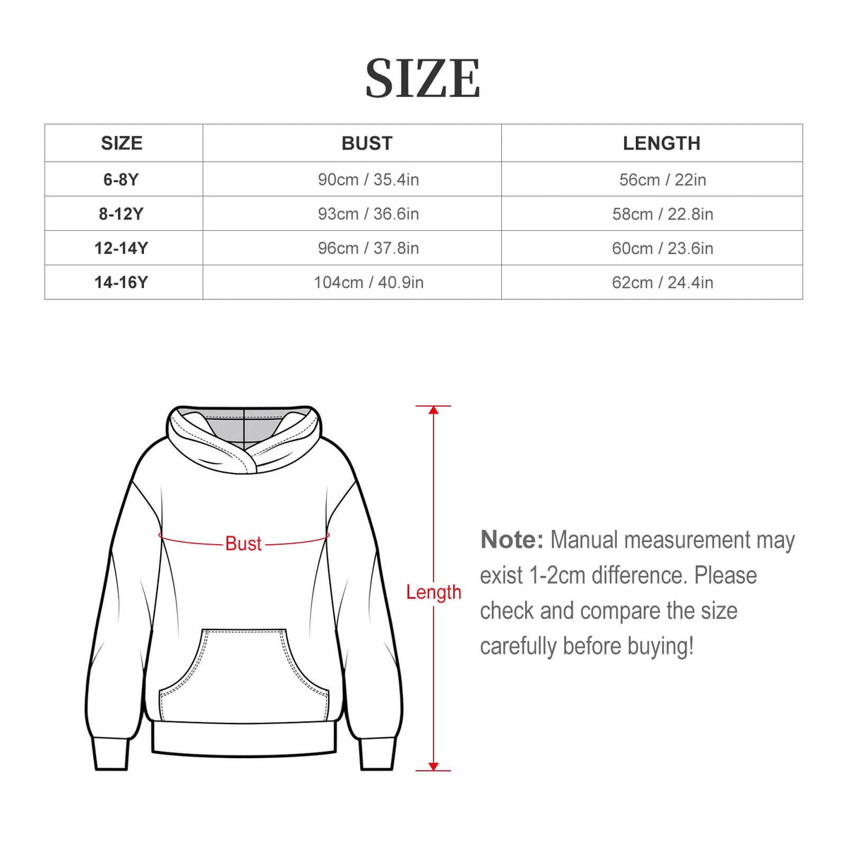 230gsm Children's Hooded Sweatshirt without Drawstrings(All-Over Printing) by SALE_DESIGN-Personal Design