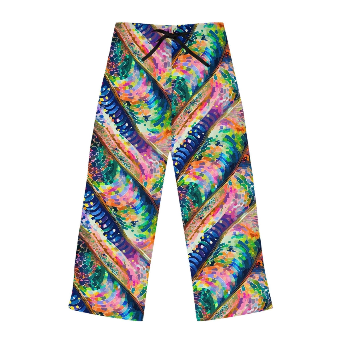 Kaleidoscope Rainbow Lounge Pants - Luxury Maximalist Pajamas for Festival Mornings & Vibrant Lounging by Aesthetic Rebellion