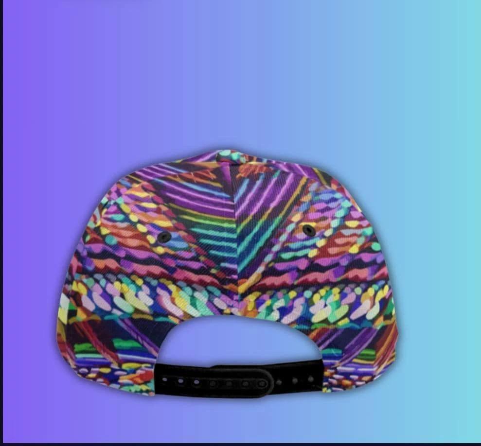 Vegas Gems Big Dreamer Snapback - High-Roller Neon Print Baseball Cap for Bold Entrepreneurs & | Aesthetic Rebellion