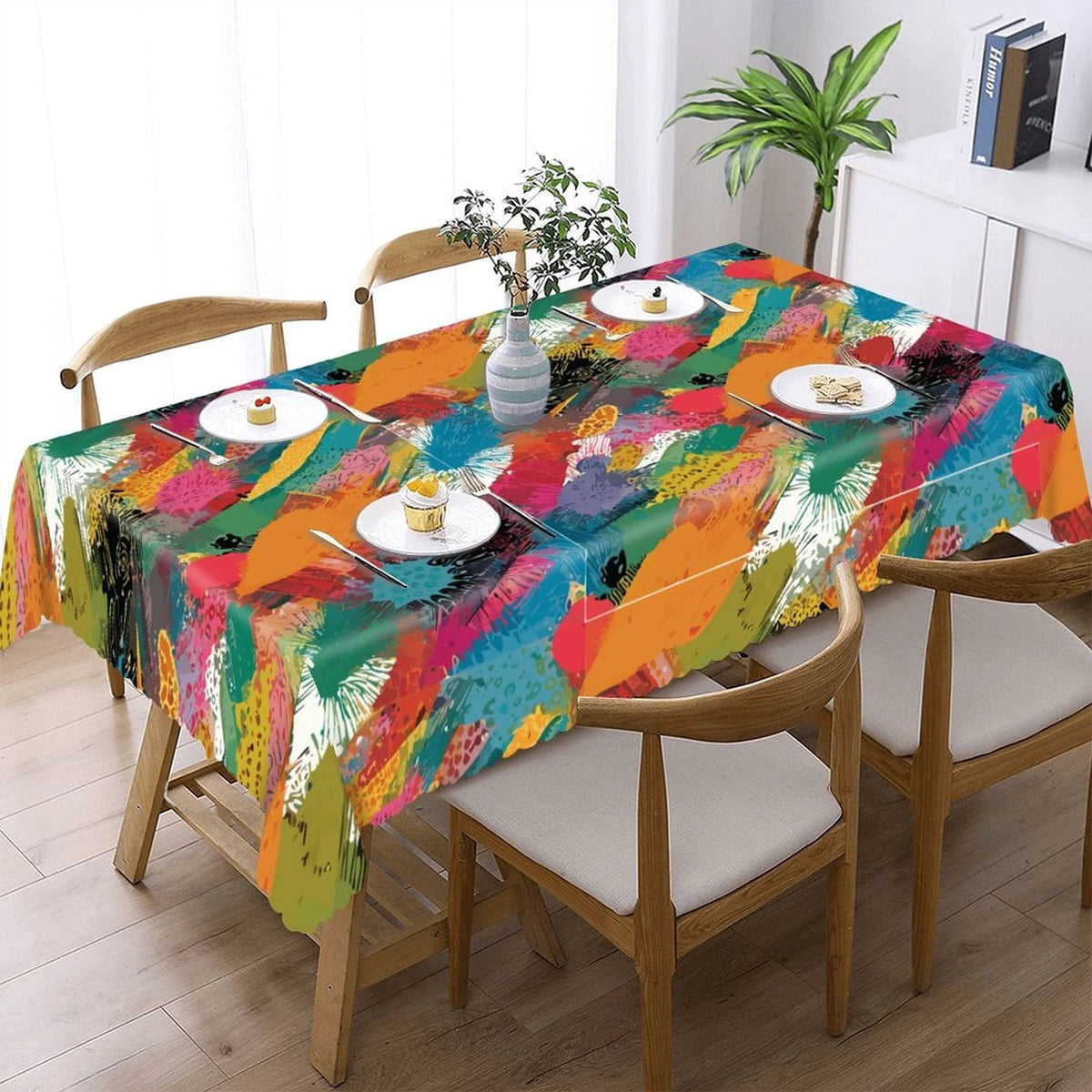 Kitchen Rectangular Tablecloth(One-sided Printing) by SALE_DESIGN-Personal Design