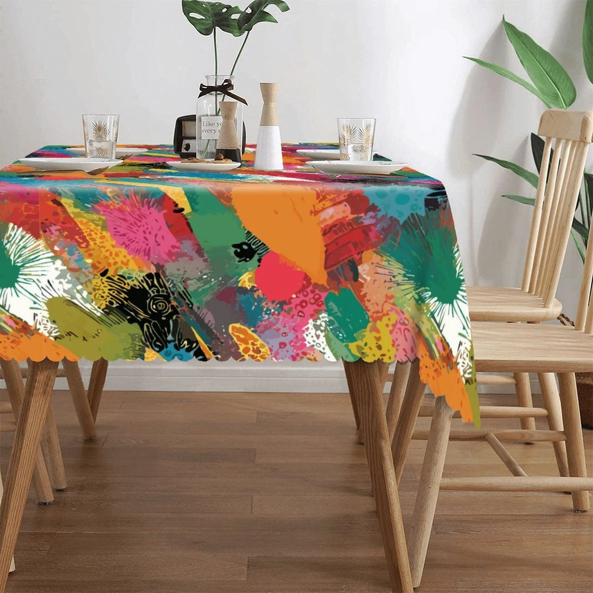 Kitchen Rectangular Tablecloth(One-sided Printing) by SALE_DESIGN-Personal Design