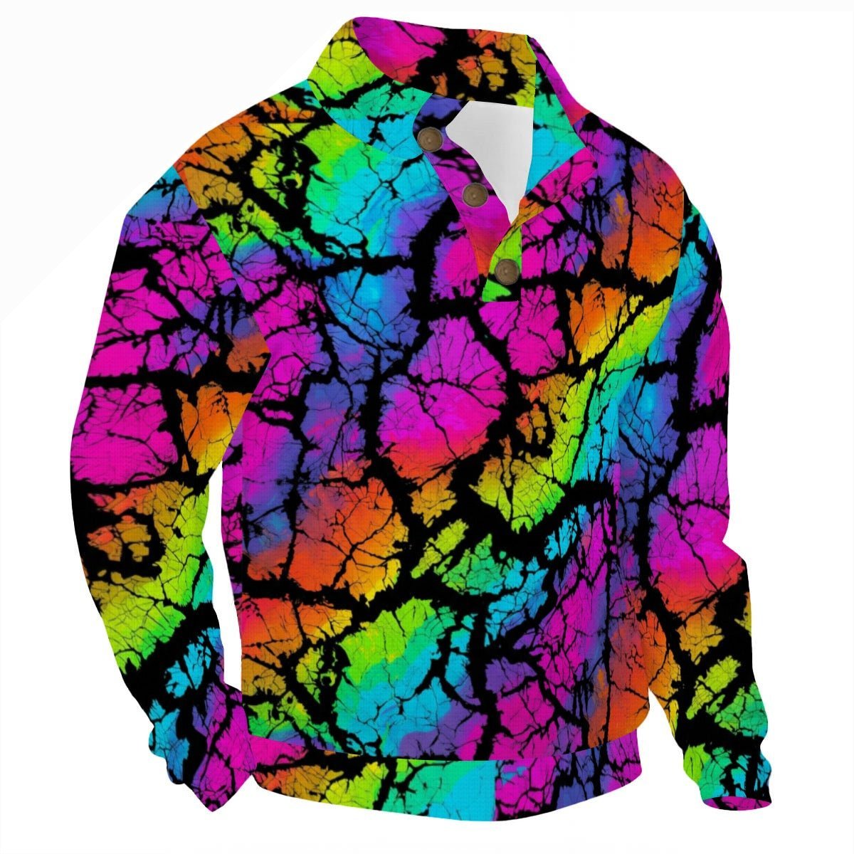 Dreadful Thorns All - Over Print Half - Zip Pullover Shirt | Bold Graphic Streetwear | Men's S–5XL - Aesthetic Rebellion