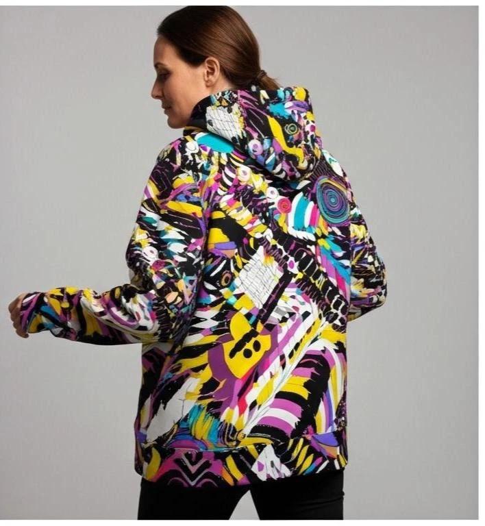 Heavyweight Primal Print Cotton Hoodie - Designer All-Over Print Pullover for Streetwear Collectors by Aesthetic Rebellion