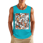 DTF 160gsm Men's Cotton Tank Top(Front Printing) by SALE_DESIGN-Personal Design