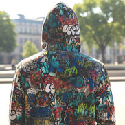 Urban Legend Kids Graffiti Hoodie - Bold Street Art Pullover for Miniature Maximalists & Creative Kids by Aesthetic Rebellion