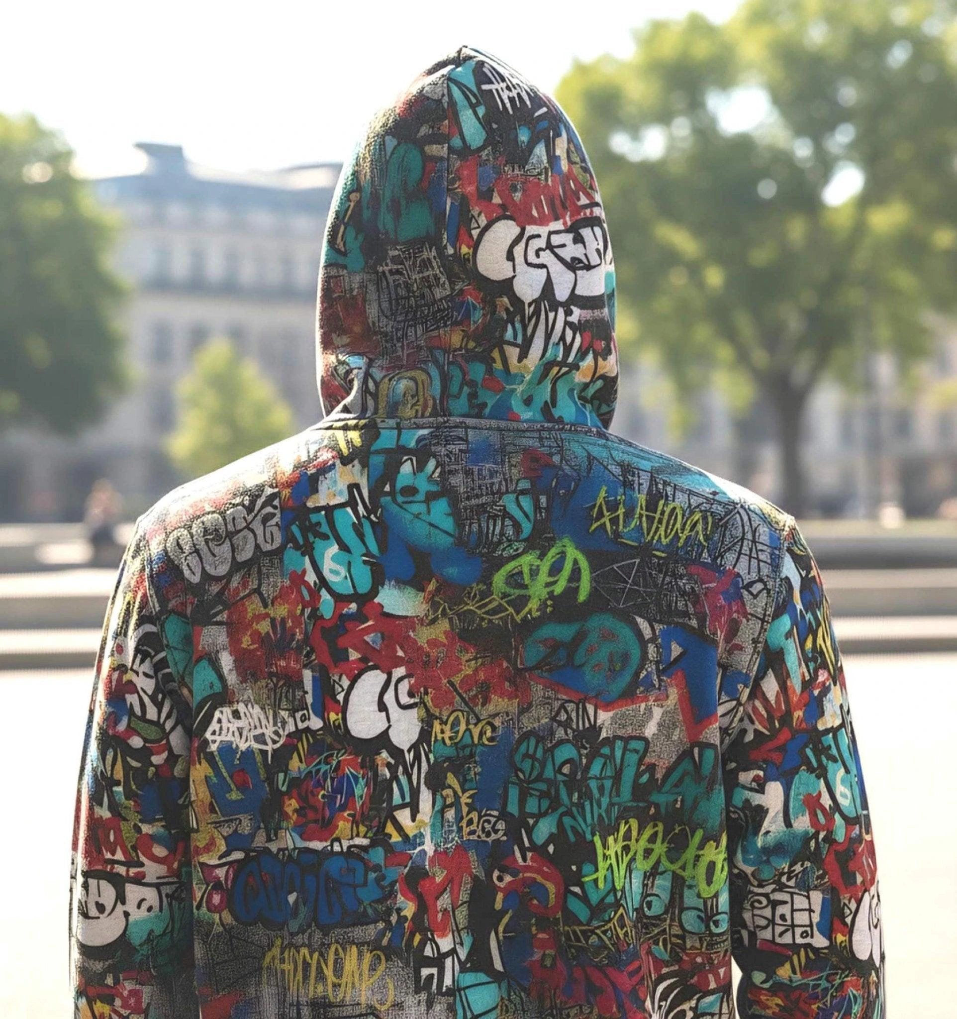 Urban Legend Kids Graffiti Hoodie - Bold Street Art Pullover for Miniature Maximalists & Creative Kids by Aesthetic Rebellion