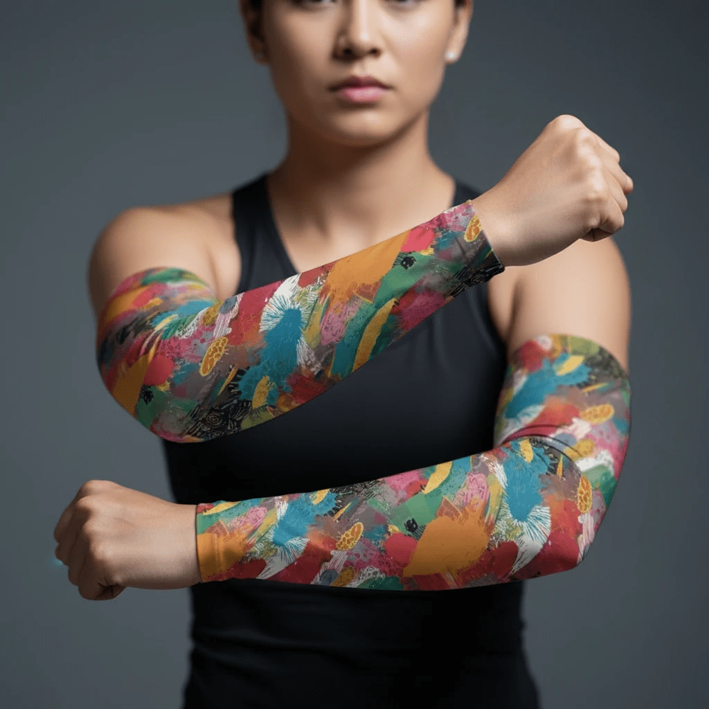 UV Protection Cooling Arm Sleeves for Women | Sun Protective Lycra Sleeves by SALE_DESIGN-Personal Design