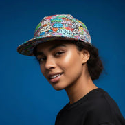 Graffiti Art Snapback Hat | Urban Streetwear All Over Print Cap by Aesthetic Rebellion
