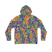 Iridescent Chameleon Color-Shift Hoodie - Bio-Digital All-Over Print Sweatshirt for Rave & Tech-Wear Styles by Aesthetic Rebellion