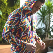 StreetsmArt Collage Athletic Hoodie - Heavyweight Maximalist Gym Wear - Designer Graffiti Activewear by Aesthetic Rebellion