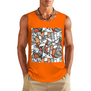 DTF 160gsm Men's Cotton Tank Top(Front Printing) by SALE_DESIGN-Personal Design
