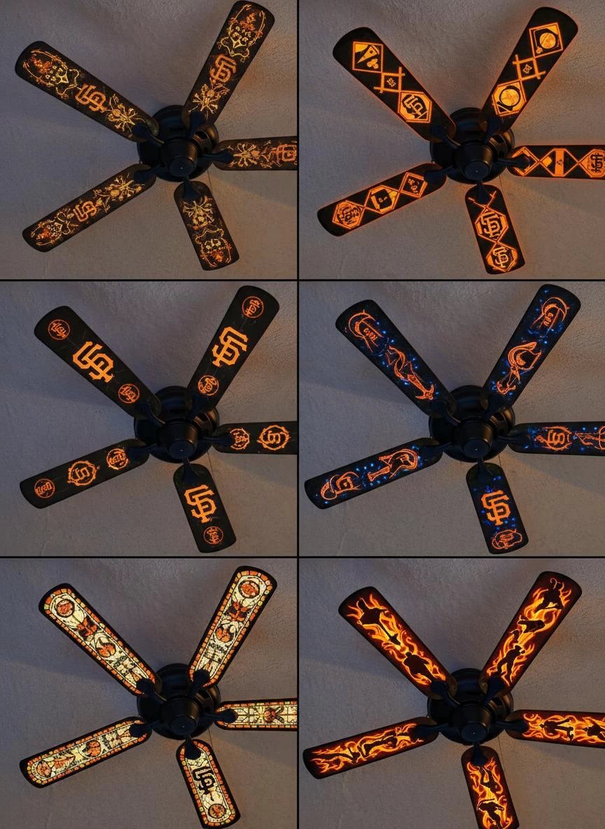 Kinetic Insect Ceiling Fan Decals | Cyberpunk Steampunk Art by Aesthetic Rebellion
