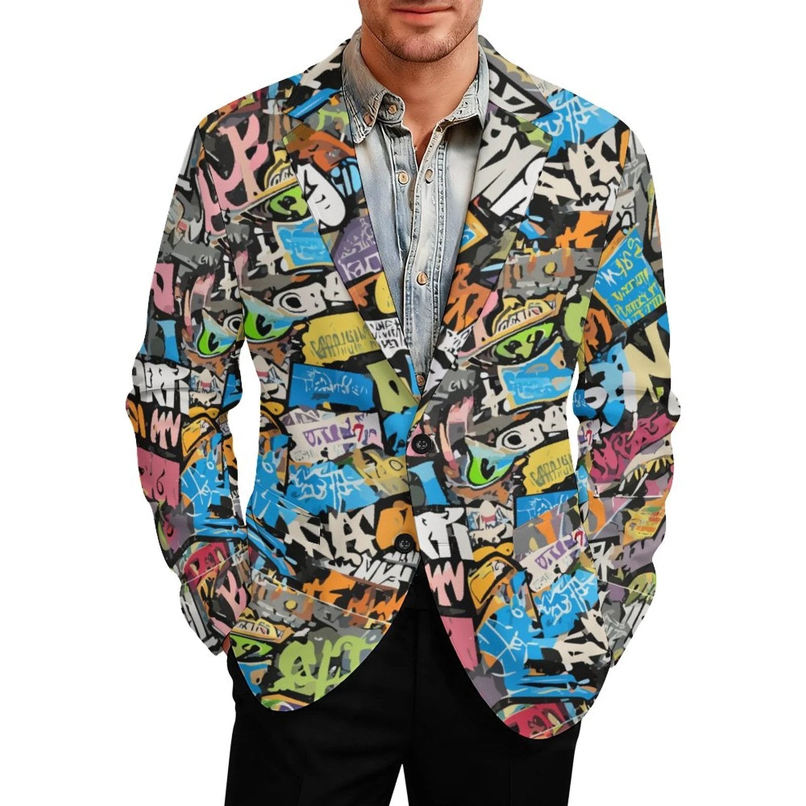 260gsm Two Button Suit(All-Over Printing) by SALE-Personal Design