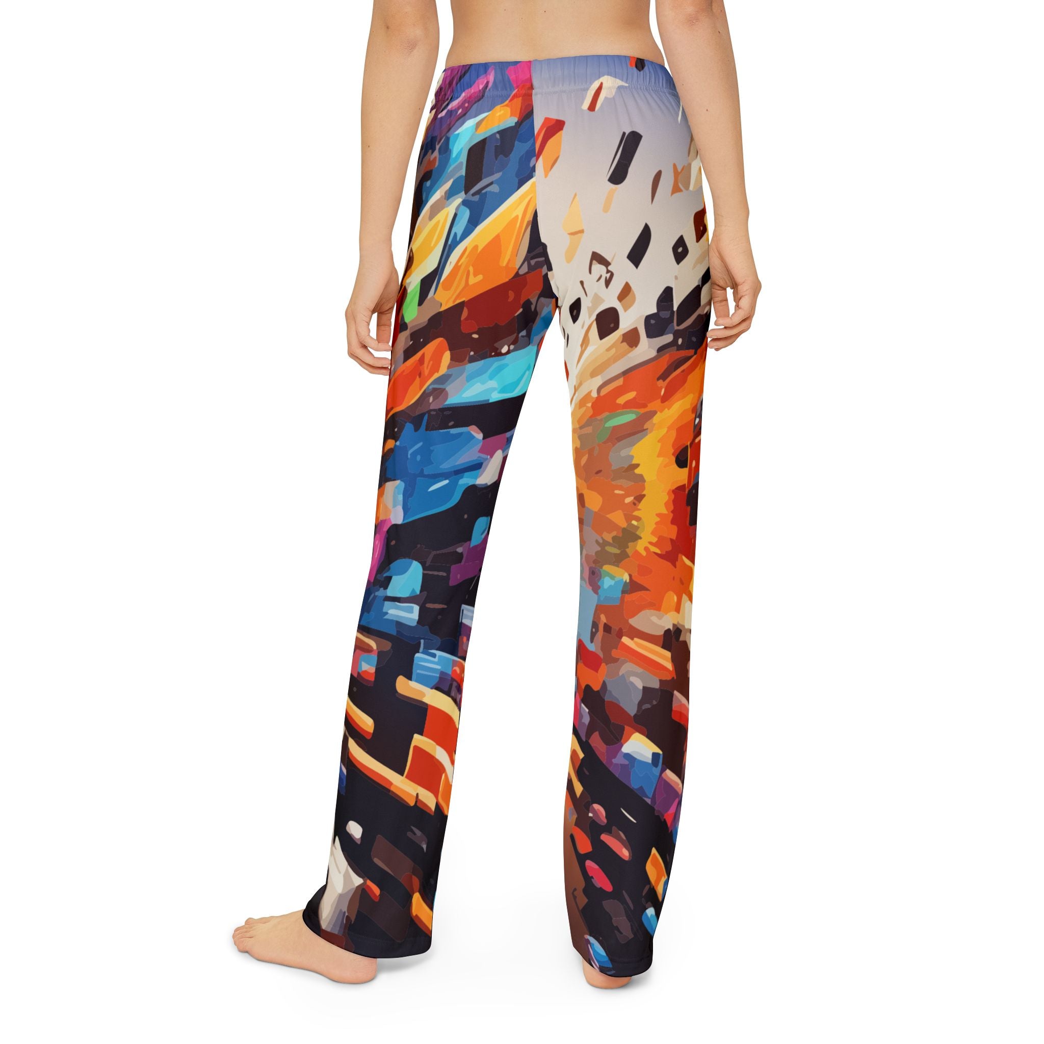 Kids AOP Lounge Pants for Bold Little Self-Expressers — All-Over Print Pajama Bottoms, Made in USA Assembled Maximalist Kids' Sleepwear, Gift for Creative Children