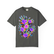 Dyles Mavis Handprint Psychedelic Neon T-Shirt for Bold Streetwear Collectors — Premium Heavyweight Cotton Original Art, Oversized Statement Tee, Unisex