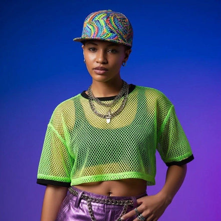 Psychedelic Graffiti Flat Brim Baseball Cap – All-Over Print Snapback for Streetwear Collectors & Urban Culture by Aesthetic Rebellion
