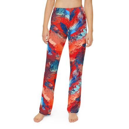 Maximalist Kids Joggers for Mini Self-Expressers — Abstract AOP Lounge Pants, Sensory-Friendly Toddler Wear, Wearable Art for Kids, Creative Play Bottoms, Gender-Neutral Statement Pajamas