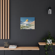 Tropical Volcano Eruption Canvas Print for Nature-Obsessed Interiors — Island Adventure Wall Art, FSC-Certified Matte Stretched Canvas, Home Decor Gift for Wanderlust Collectors