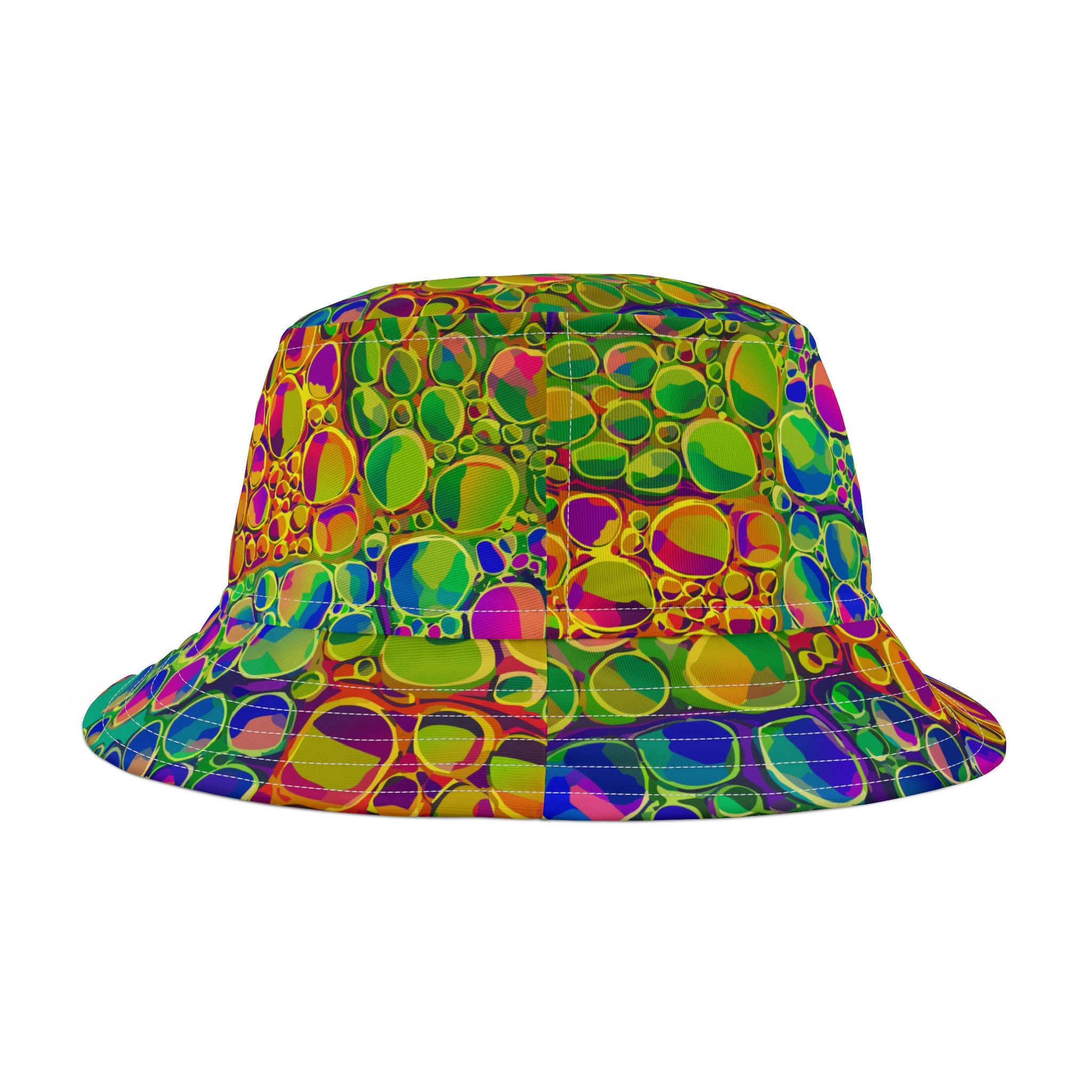 Mind Melting Visuals Bucket Hat for Aesthetic Rebels — Dyles Mavis AOP, Made in USA, Head-Turning Festival Headwear, Statement Accessory for the Scroll-Stopping Dresser