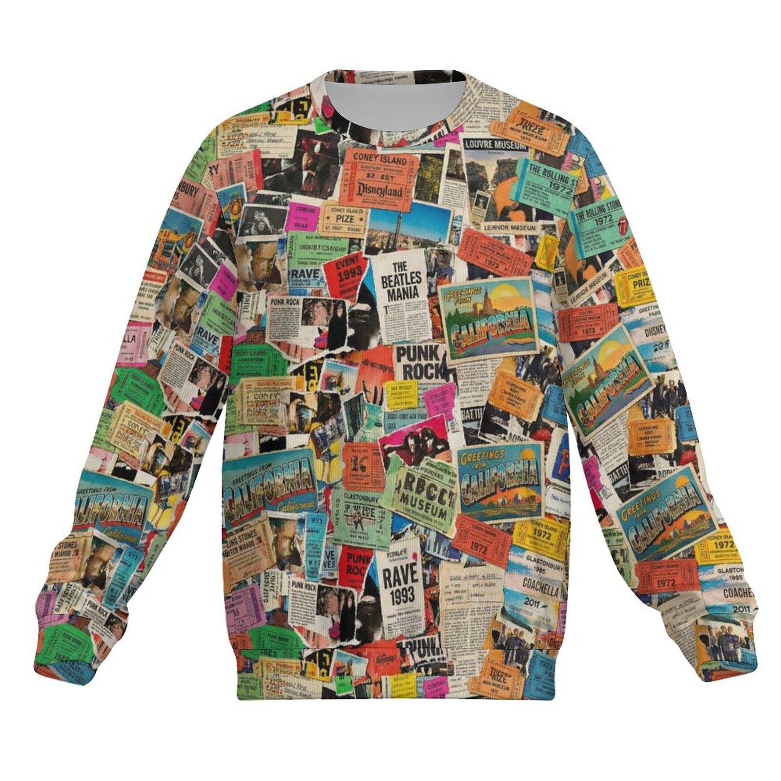 Everyday Maximalist Crewneck for the Chronically Self-Expressive — 280gsm AOP Heavyweight Pullover, Bold Casual Streetwear, Studio-to-Street Statement Sweatshirt, Unisex