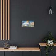 Tropical Volcano Eruption Canvas Print for Nature-Obsessed Interiors — Island Adventure Wall Art, FSC-Certified Matte Stretched Canvas, Home Decor Gift for Wanderlust Collectors