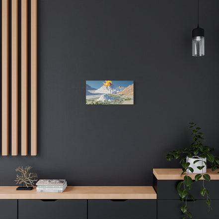 Tropical Volcano Eruption Canvas Print for Nature-Obsessed Interiors — Island Adventure Wall Art, FSC-Certified Matte Stretched Canvas, Home Decor Gift for Wanderlust Collectors