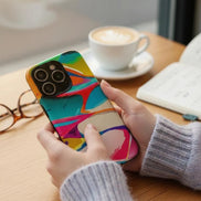 Vibrant Abstract Splash MagSafe Case - Bold Maximalist Tough Phone Cover for Edgy Alt-Fashion Aesthetics by Aesthetic Rebellion