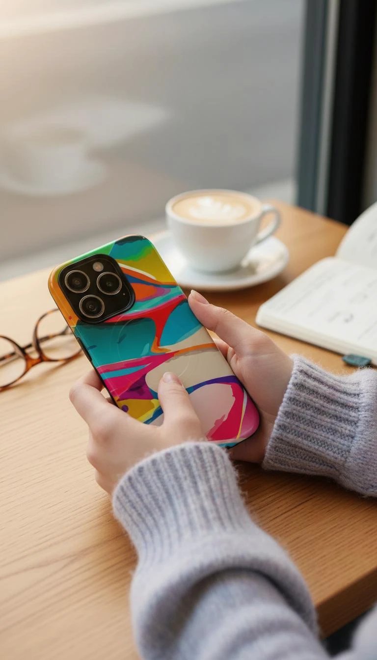 Vibrant Abstract Splash MagSafe Case - Bold Maximalist Tough Phone Cover for Edgy Alt-Fashion Aesthetics by Aesthetic Rebellion