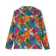 Color Splash Warmup Hoodie for Outdoor Maximalists — UPF+50 AOP Moisture-Wicking, Lightweight Festival Training Layer, Assembled in USA, Streetwear-to-Sport Statement