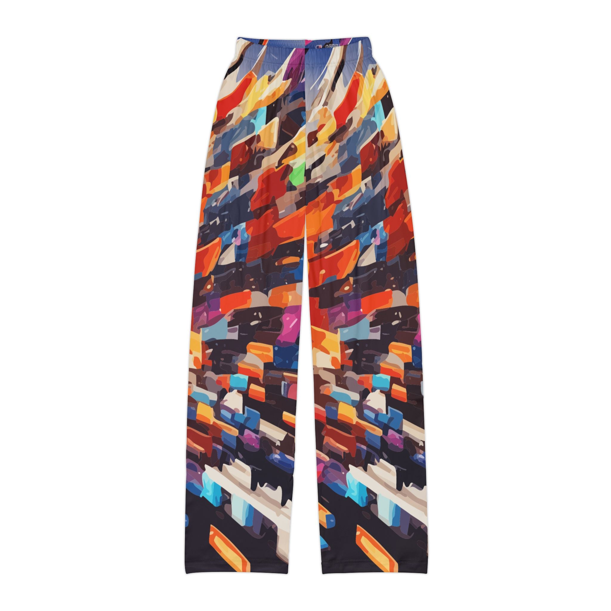 Kids AOP Lounge Pants for Bold Little Self-Expressers — All-Over Print Pajama Bottoms, Made in USA Assembled Maximalist Kids' Sleepwear, Gift for Creative Children