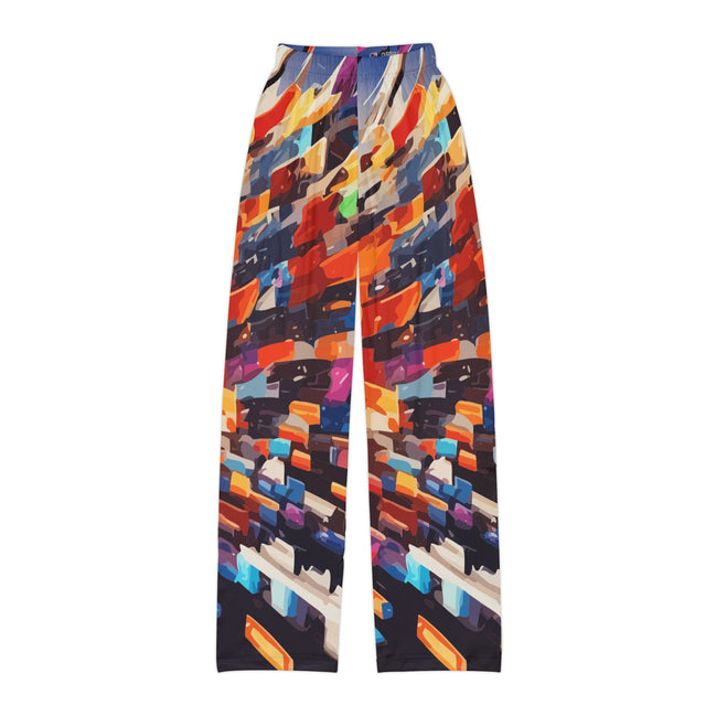 Kids AOP Lounge Pants for Bold Little Self-Expressers — All-Over Print Pajama Bottoms, Made in USA Assembled Maximalist Kids' Sleepwear, Gift for Creative Children