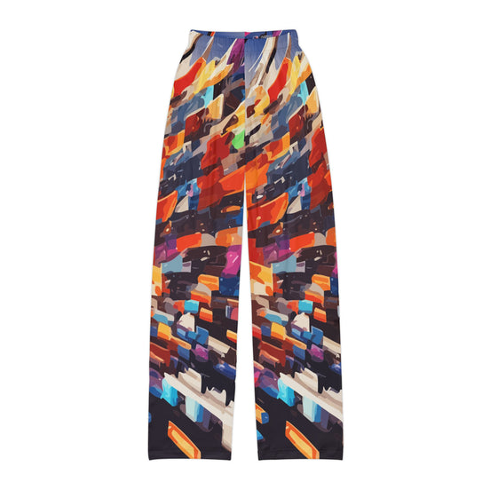 Kids AOP Lounge Pants for Bold Little Self-Expressers — All-Over Print Pajama Bottoms, Made in USA Assembled Maximalist Kids' Sleepwear, Gift for Creative Children