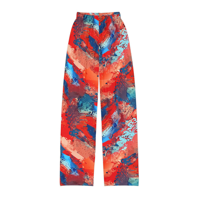 Maximalist Kids Joggers for Mini Self-Expressers — Abstract AOP Lounge Pants, Sensory-Friendly Toddler Wear, Wearable Art for Kids, Creative Play Bottoms, Gender-Neutral Statement Pajamas