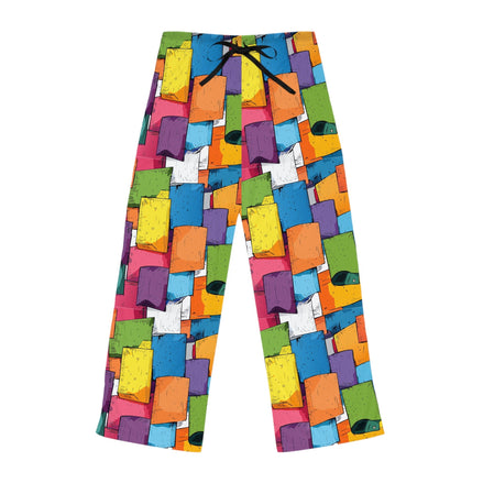 Women’s Colorful Pajama Pants – Soft Lounge Pants with Vibrant All-Over Print Toyland Designed By | Aesthetic Rebellion