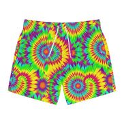 Psychedelic Tie Dye Swim Trunks