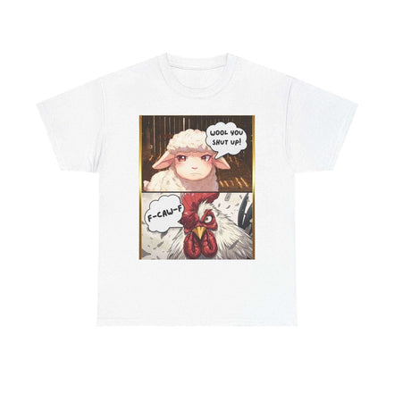 Wool You F-Caw-F Humorous Viral Tee - Snarky Animal Meme T-Shirt for Gen-Z & Internet Culture by Aesthetic Rebellion