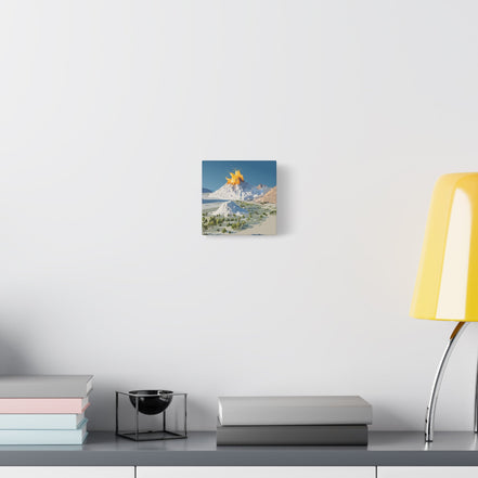 Tropical Volcano Eruption Canvas Print for Nature-Obsessed Interiors — Island Adventure Wall Art, FSC-Certified Matte Stretched Canvas, Home Decor Gift for Wanderlust Collectors