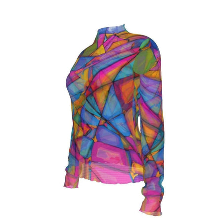 Transcendent Goddess Breathable Mesh T-Shirt - Vibrant Ethereal All-Over Print Summer Top by Aesthetic Rebellion