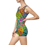 Swimsuit, Vintage Crown Jewel Retro Summer Fashion, Burning Man, Mermaid Outfit, Pool Party Prints