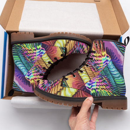 All-Over Print Men's Martin Short Boots
