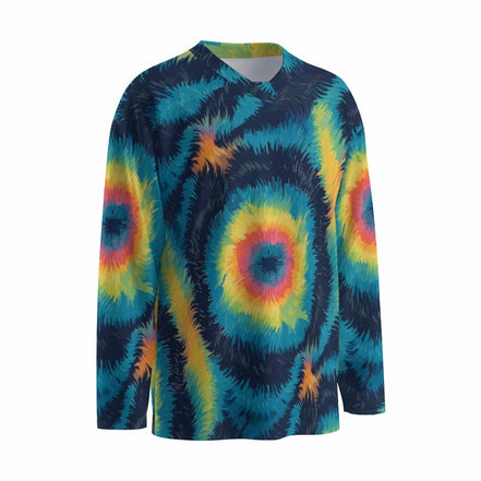 All-Over Print Men's Small Collar Hockey Jersey by Yoycol
