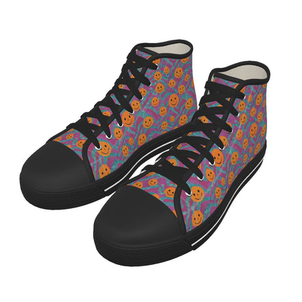 Men's Black Sole Canvas Shoes Yoycol