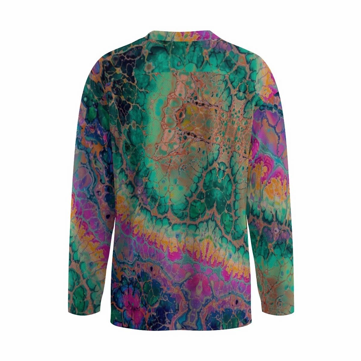 All-Over Print Men's Small Collar Hockey Jersey by Yoycol